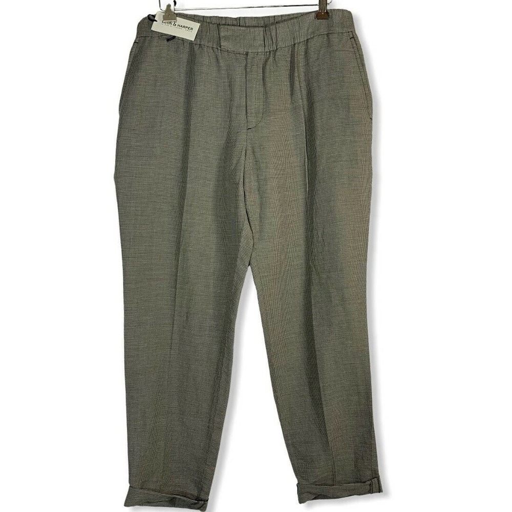 Leon & Harper Pluriel Mini Houndstooth Check Pants